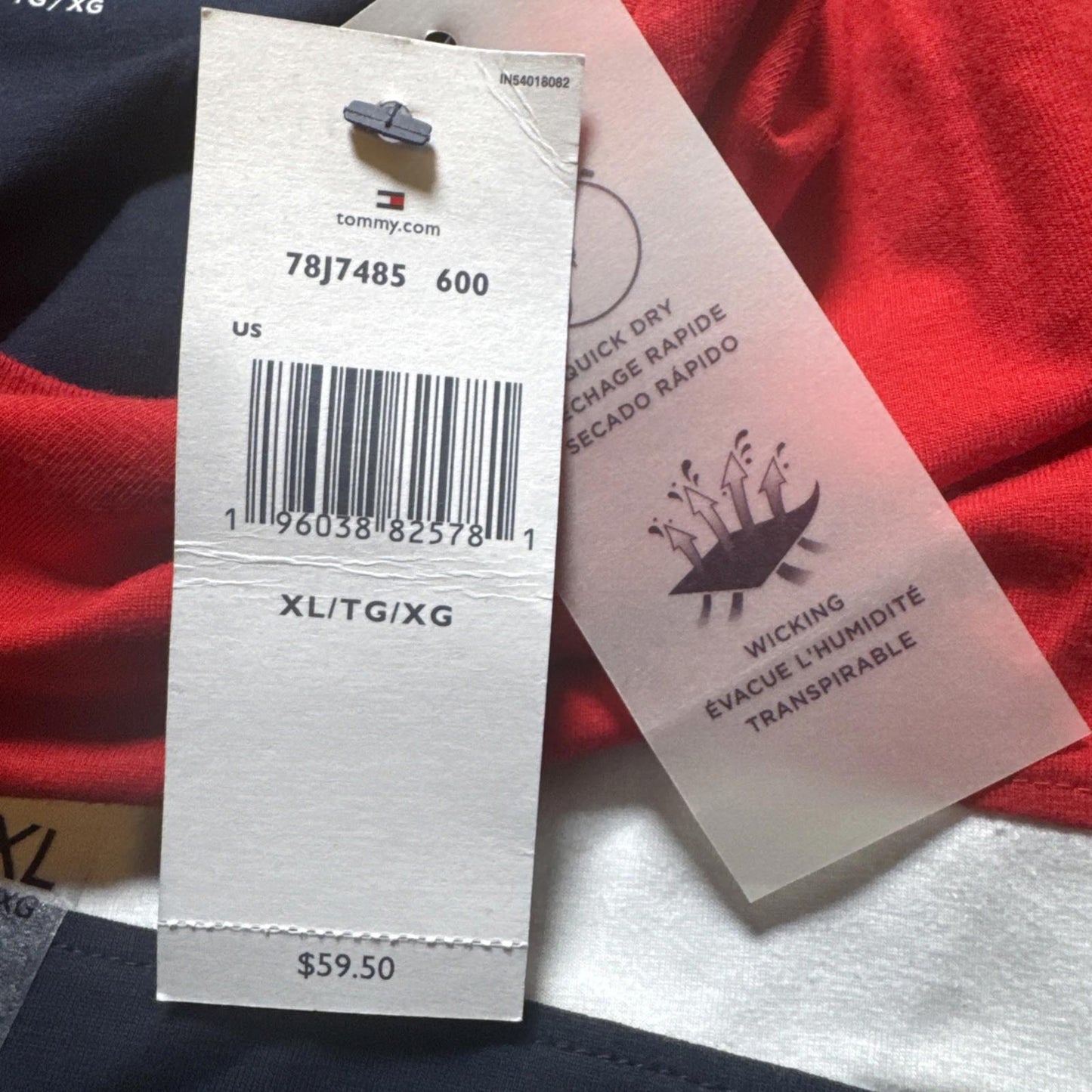 TOMMY HILFIGER Men’s XL Long Sleeve T-Shirt Size NWT