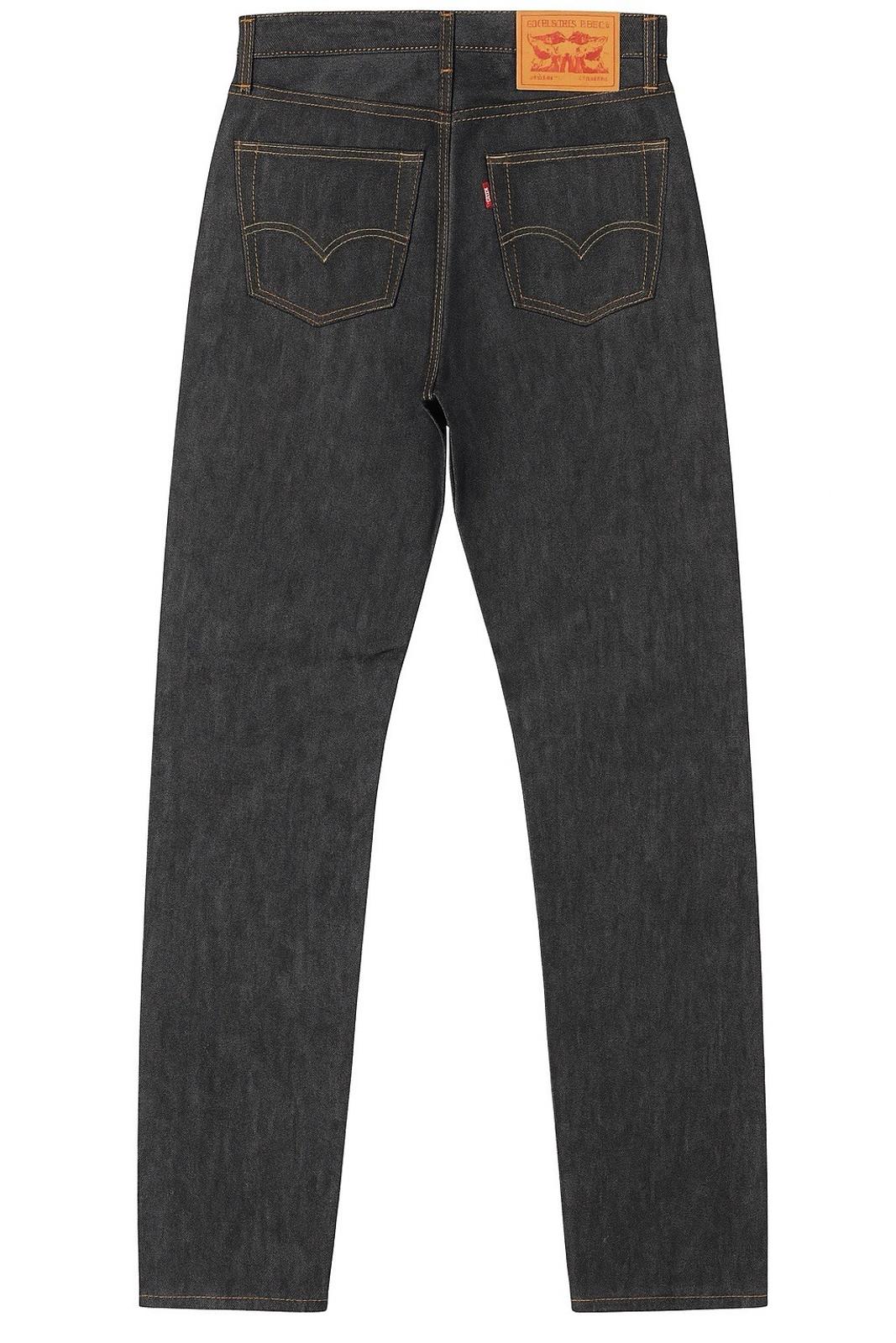 Levis Jeans 501 Button Fly 34x32 Charcoal Black New