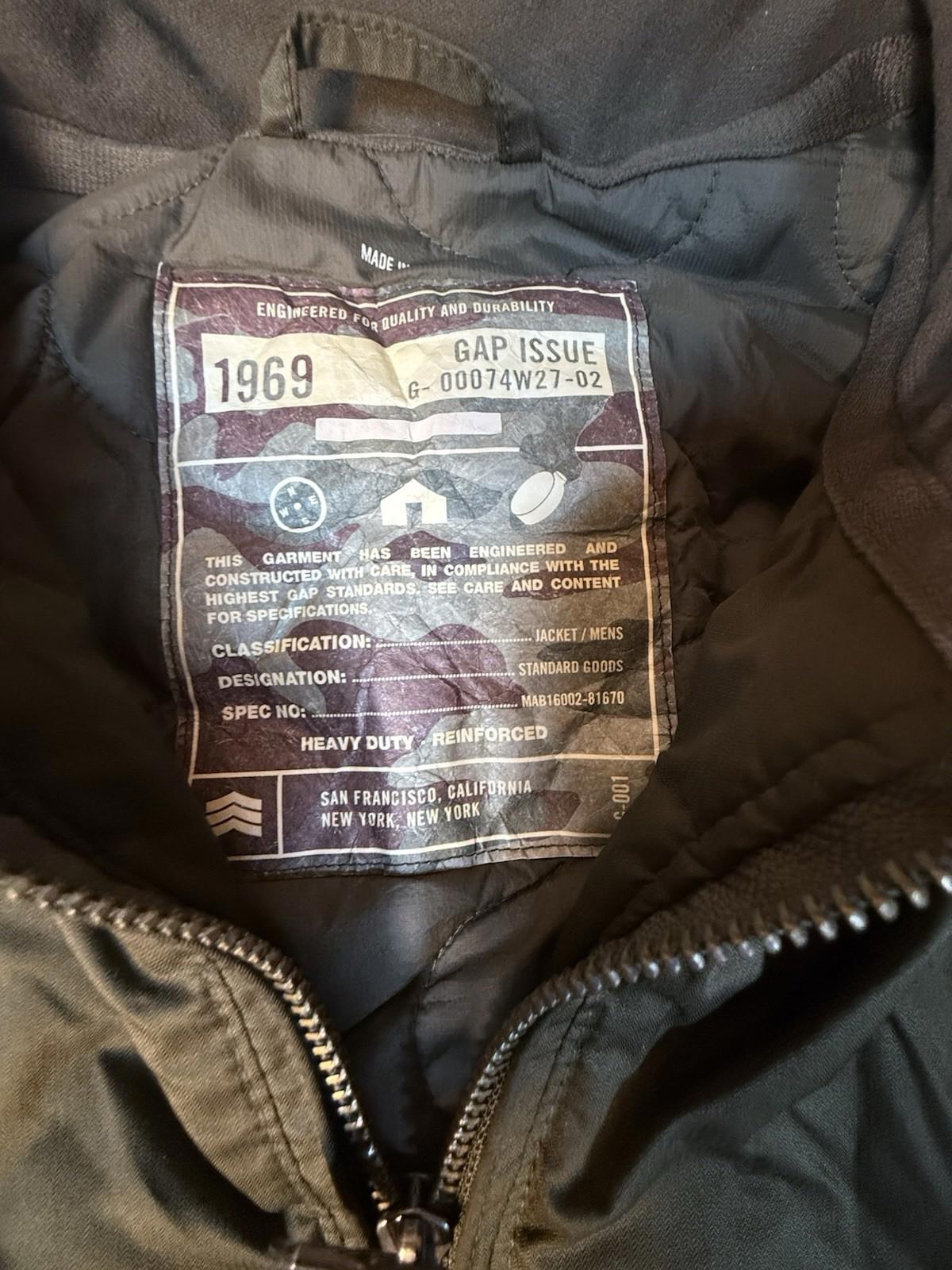 Gap Men’s Quilted Lined Bomber Jacket Long Sleeve XL
