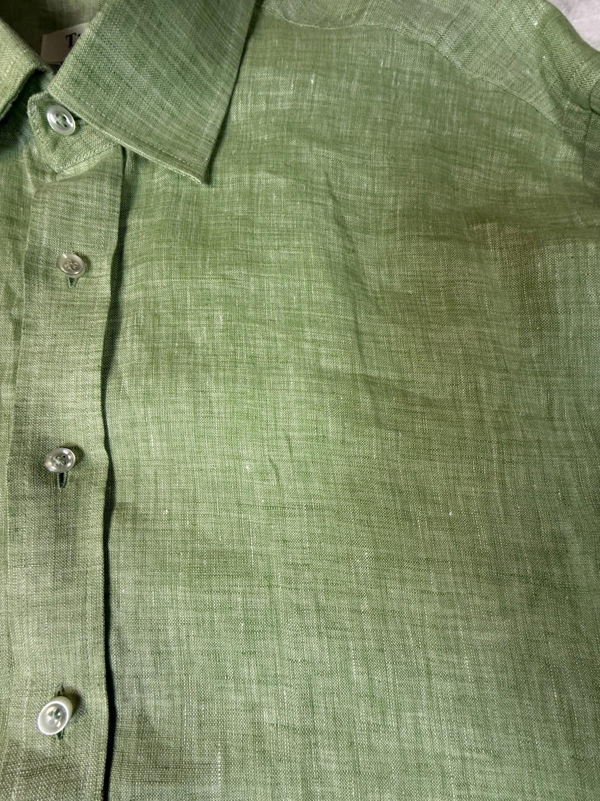 Tiglio Sport Men’s Long Sleeve Button Up Green XL
