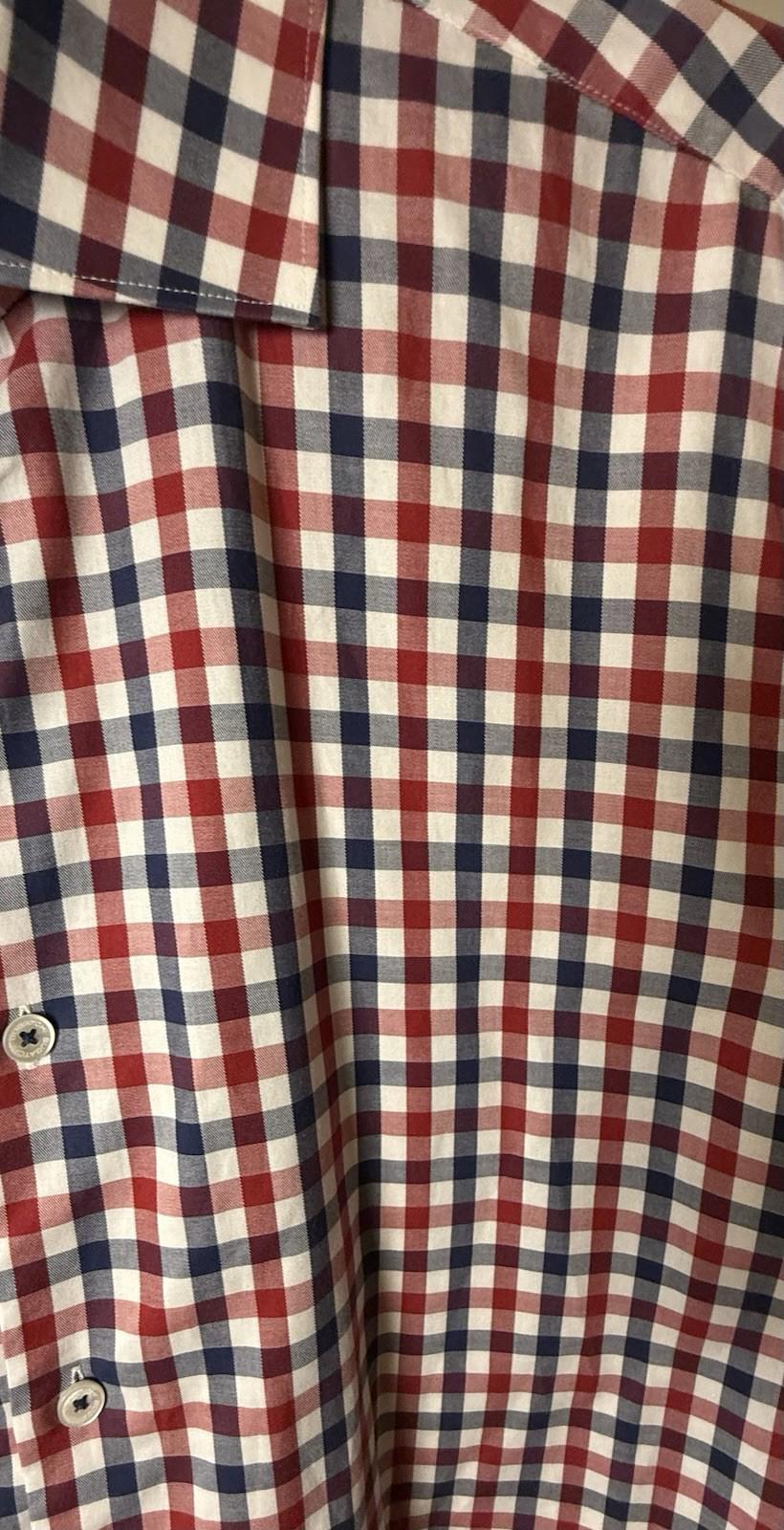 Bugatchi Uomo Men’s Long Sleeve Button Down Shirt Flip Cuffs 16 34/35