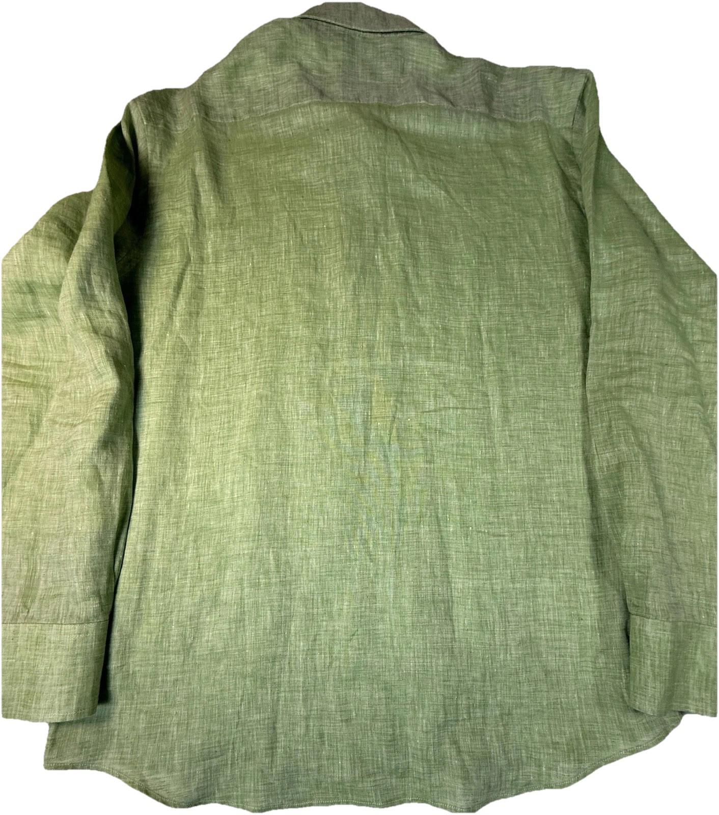 Tiglio Sport Men’s Long Sleeve Button Up Green XL