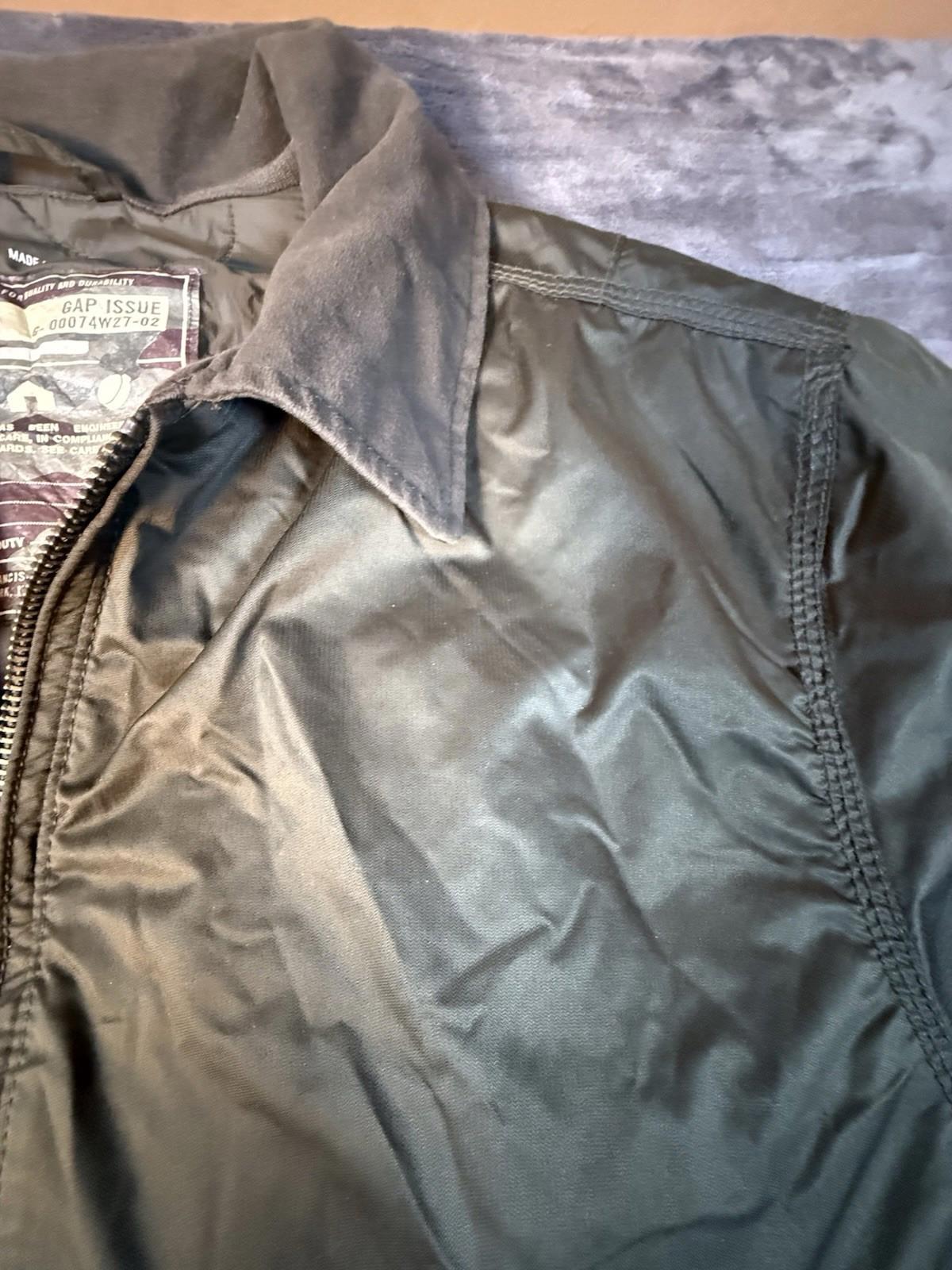 Gap Men’s Quilted Lined Bomber Jacket Long Sleeve XL