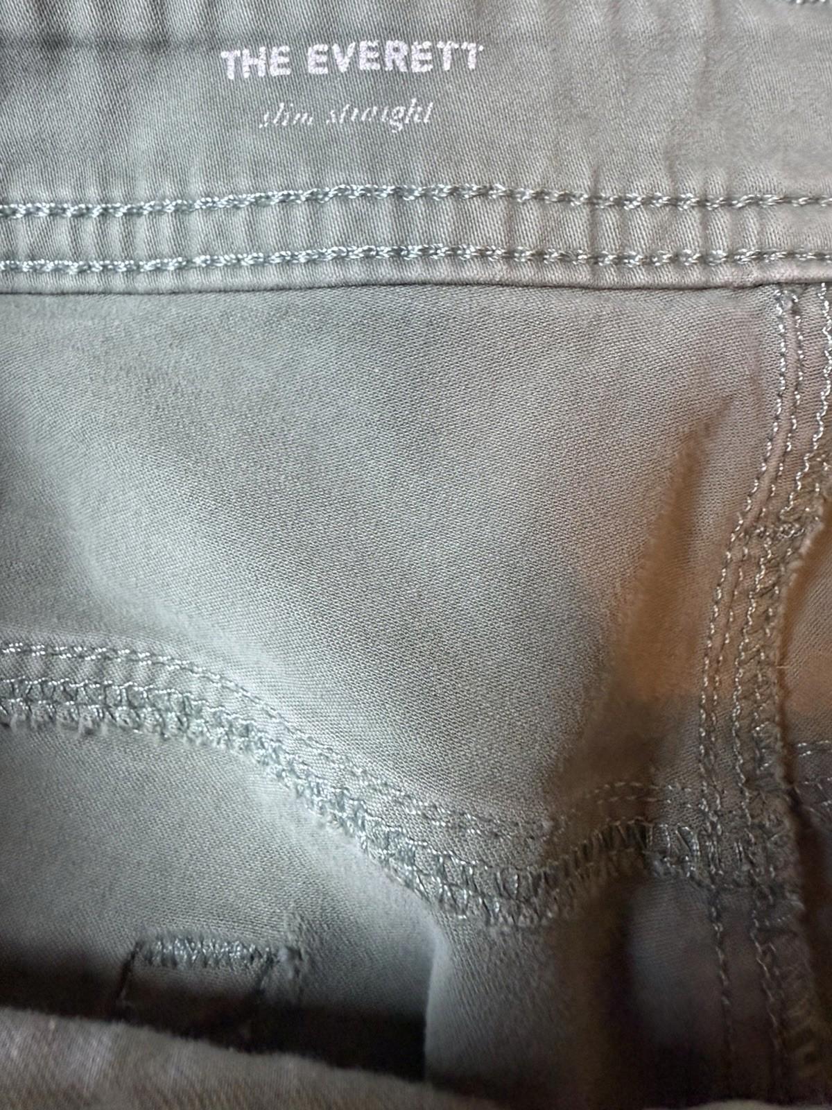 AG Adriano Goldschmied Mens Herb Green Cotton Protege Slim Straight Leg 40x32