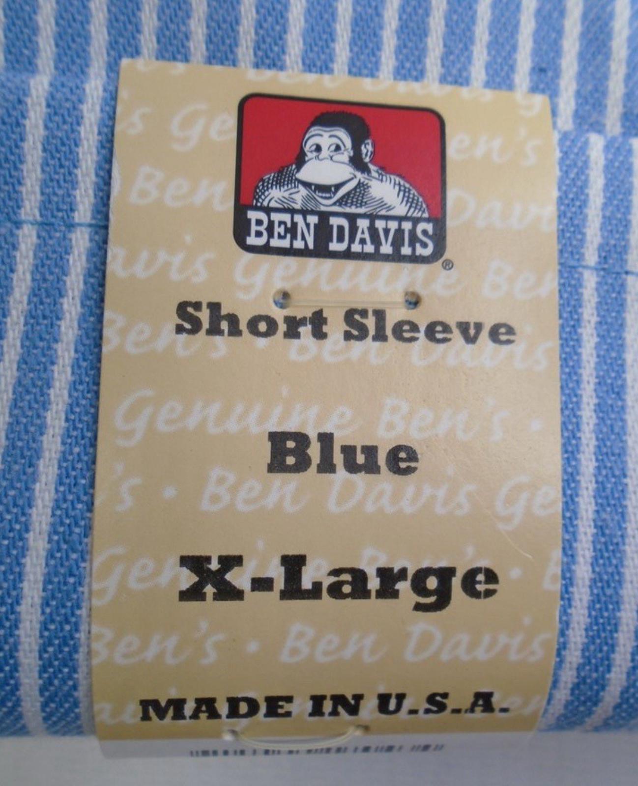 Ben Davis Short Sleeve XL Solid 1/2 Zip Shirt NWT
