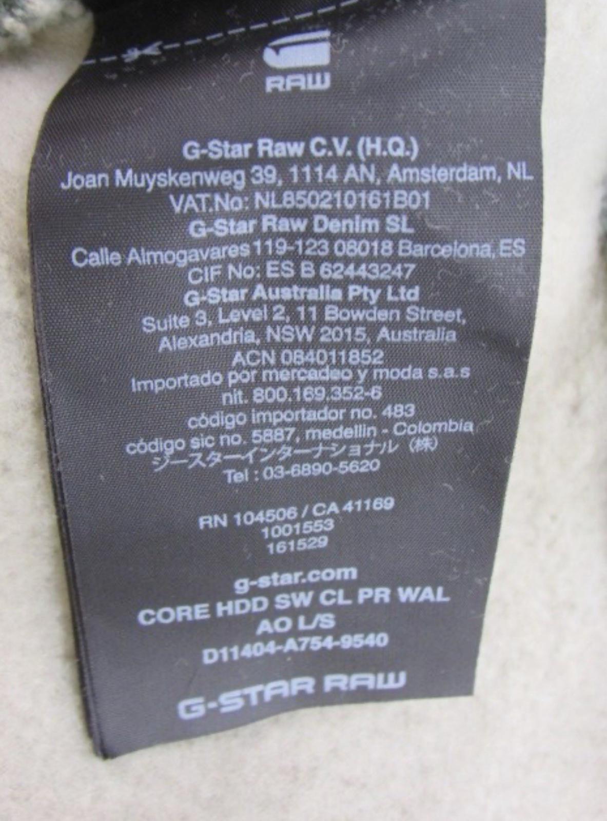 Men's G-STAR RAW / G RAW Hoodie Sweater Large NWT