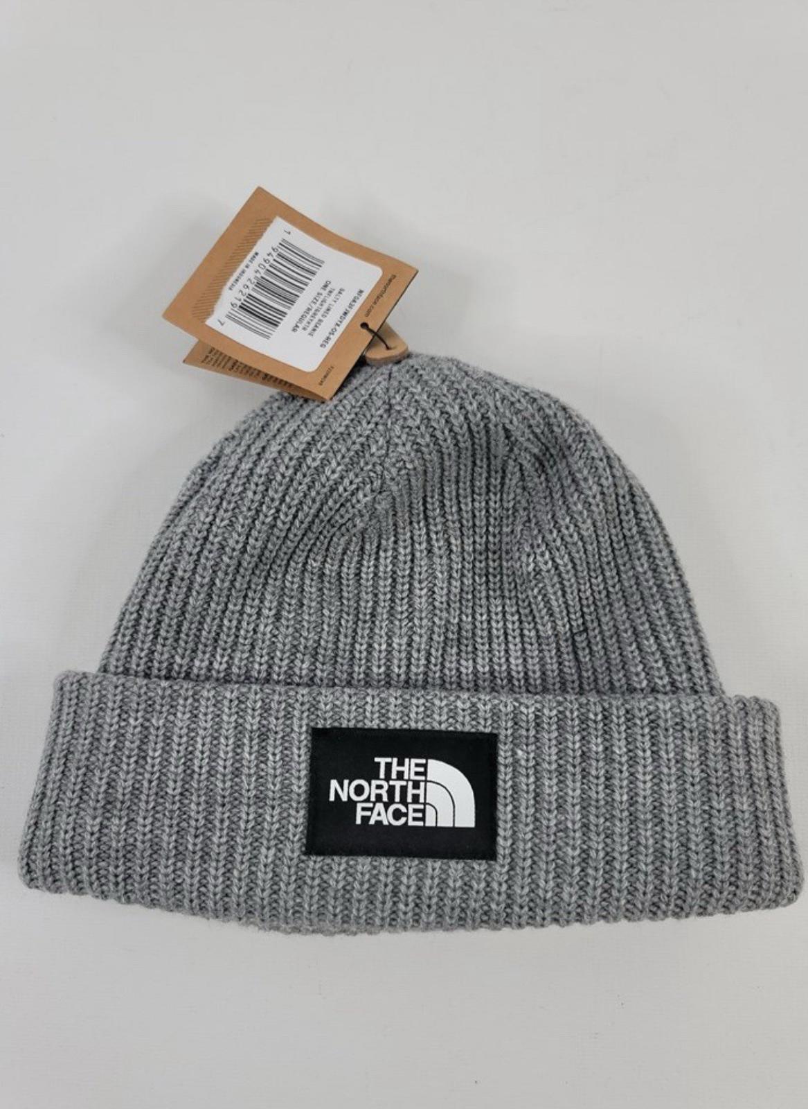north face grey beanie
