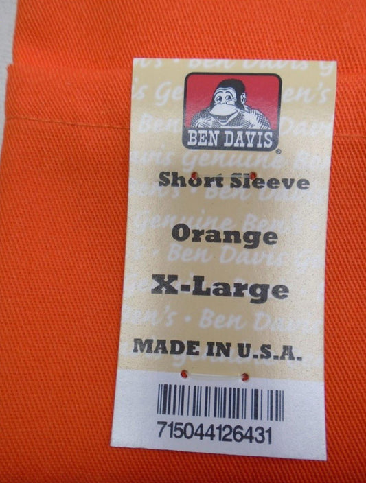 Ben Davis Short Sleeve Solid 1/2 Zip Shirt NWT