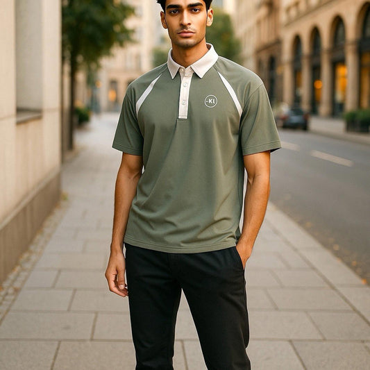 Kingsland Equestrian Short Sleeve Show Shirt Men’s Small Olive/White NWT