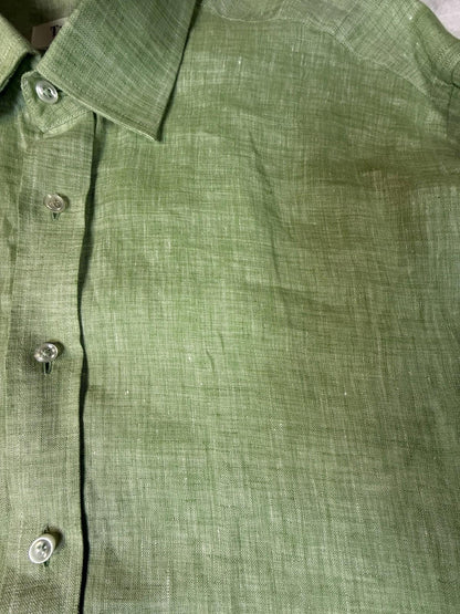 Tiglio Sport Men’s Long Sleeve Button Up Green XL