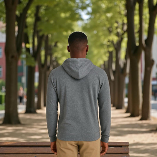 Alternative Apparel By Hanes Unisex Large Lightweight Hoodie Soft Gray Brand New