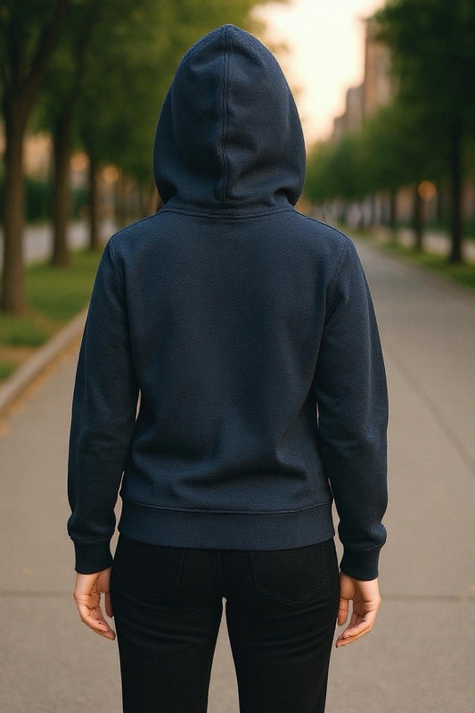 Alternative Apparel By Hanes Unisex XS Full Zip Drawstring Hoodie In Black New