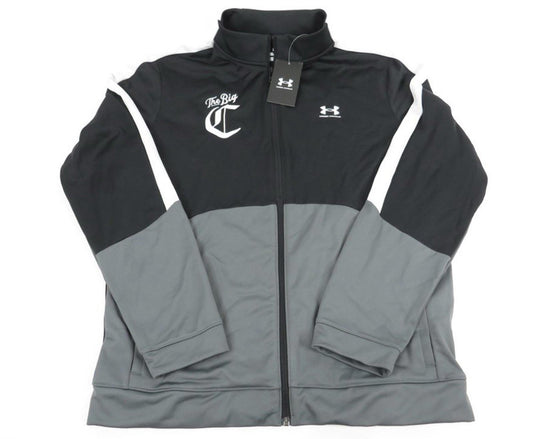 Under Armour Men’s Large Tricot Black and Grey Running Jacket NWT List $70