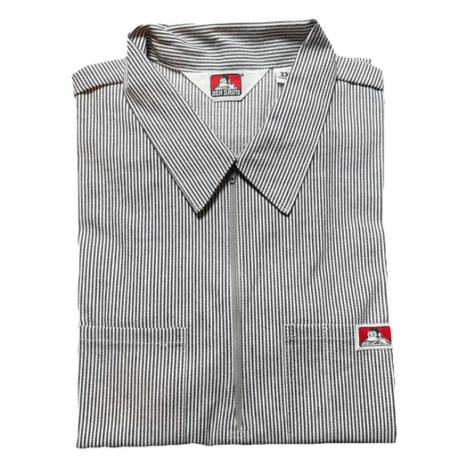 Ben Davis Short Sleeve Solid 1/2 Zip Shirt NEW