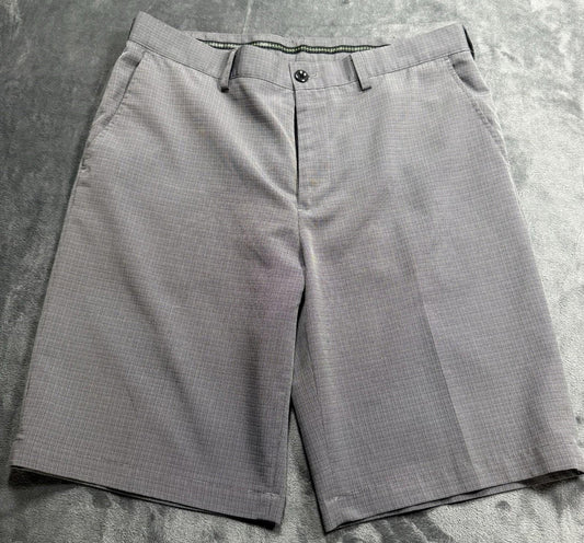 IZOD Men Performance Golf Shorts Grey Active Moisture Wicking Size 34