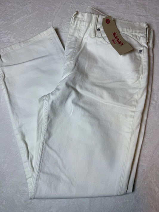 Levi’s 514 White Jeans Straight Leg Mens 36 x 30 NWT List $59