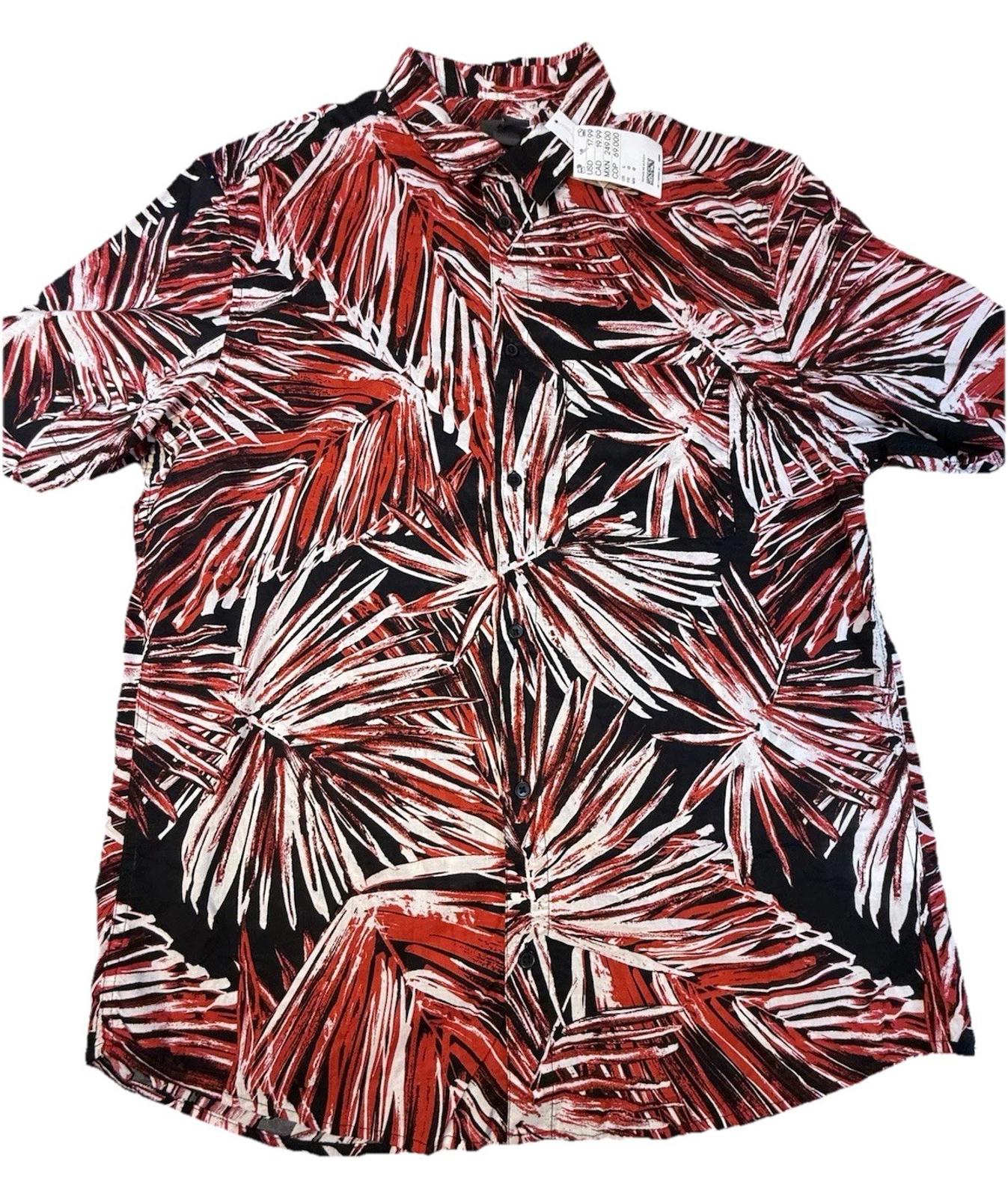 H&M Men’s Button Down Short Sleeve Large NWT