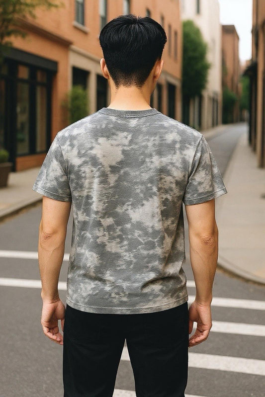 Alternative Earthleisure By Hanes Unisex Crewneck T-shirt Small Gray Tie Dye New